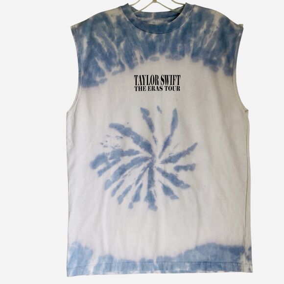 Taylor Swift Tank Top Size S The Eras Tour 2023 Graphic Print Crewneck Tie Dye - Picture 6 of 6